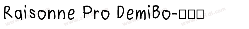 Raisonne Pro DemiBo字体转换